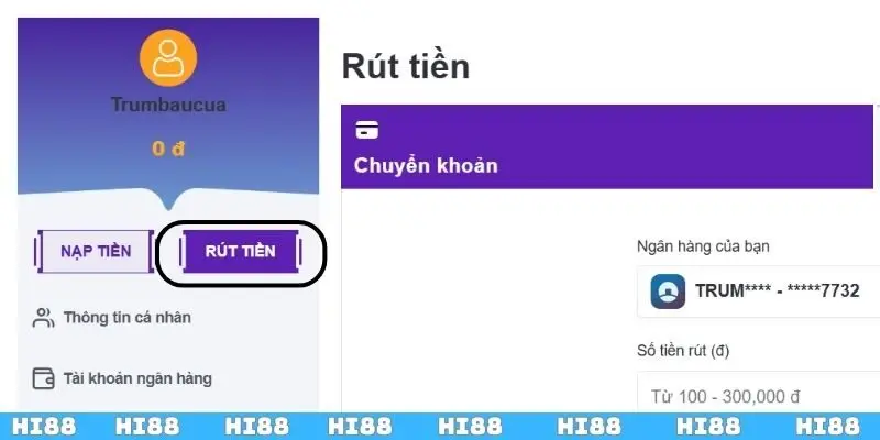 Để rút tiền Hi88, anh em cần có điều kiện gì?