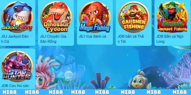 Điểm danh những game bắn cá online hot tại Hi88